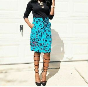 Women african Ankara pencil skirt